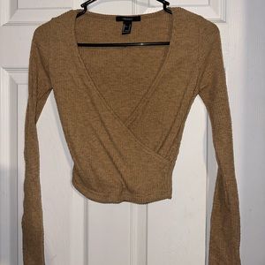Forever 21 long sleeve crop top